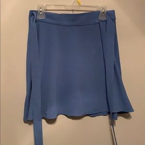 American Apparel powder blue wrap skirt